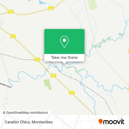 Mapa de Canelón Chico