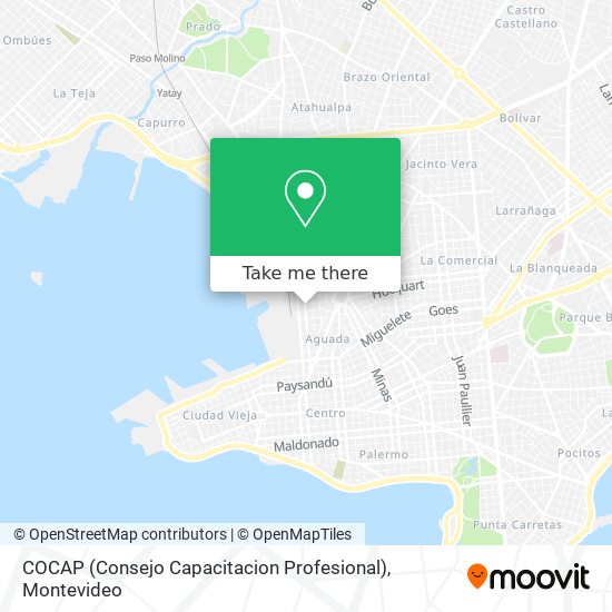 COCAP (Consejo Capacitacion Profesional) map