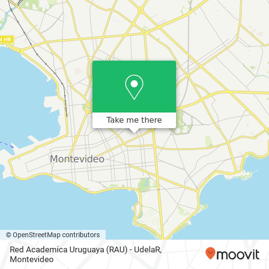 Red Academica Uruguaya (RAU) - UdelaR map