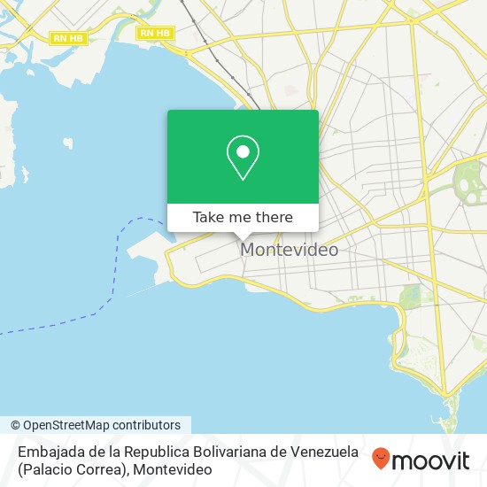 Mapa de Embajada de la Republica Bolivariana de Venezuela (Palacio Correa)