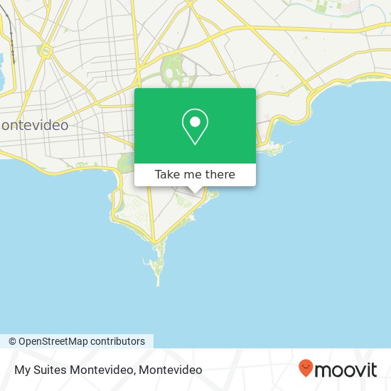 My Suites Montevideo map