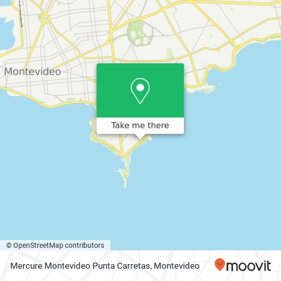 Mercure Montevideo Punta Carretas map