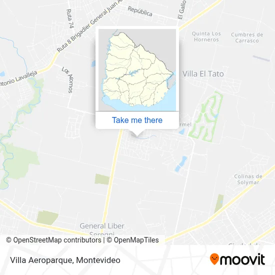 Villa Aeroparque map