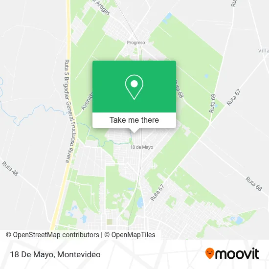 18 De Mayo map