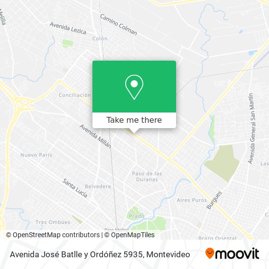 Avenida José Batlle y Ordóñez 5935 map