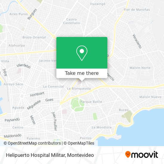 Helipuerto Hospital Militar map