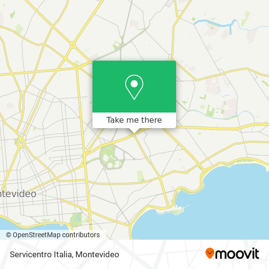 Mapa de Servicentro Italia