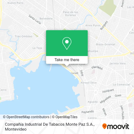 Mapa de Compañía Industrial De Tabacos Monte Paz S.A.
