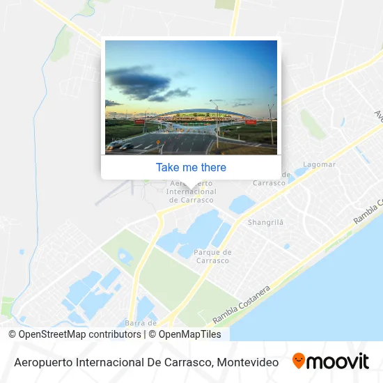 Mapa de Aeropuerto Internacional De Carrasco