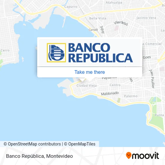 Banco República map