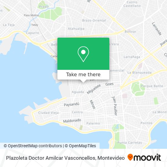 Plazoleta Doctor Amilcar Vasconcellos map