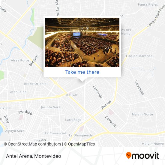 Antel Arena map