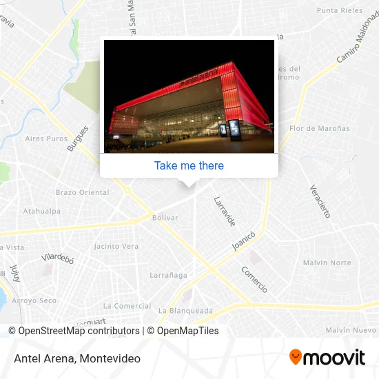 Antel Arena map