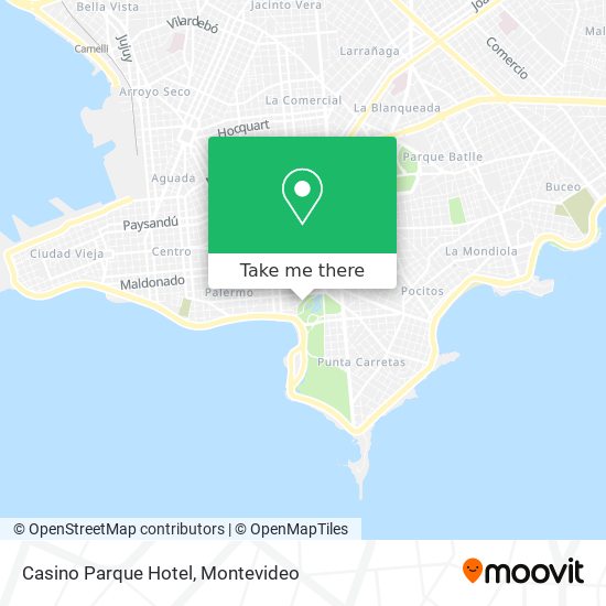 Casino Parque Hotel map