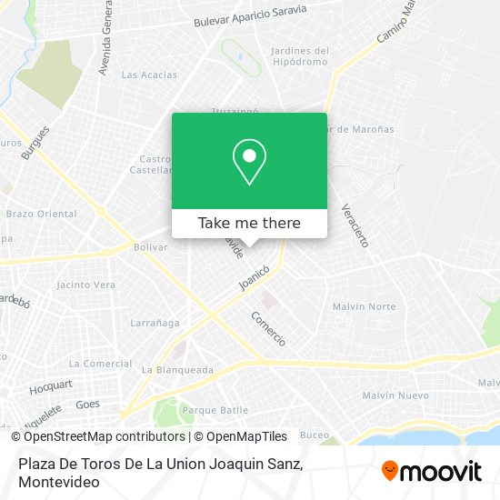Mapa de Plaza De Toros De La Union Joaquin Sanz