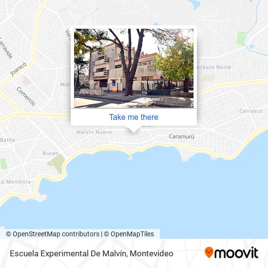 Escuela Experimental De Malvín map