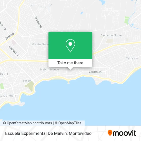 Escuela Experimental De Malvín map