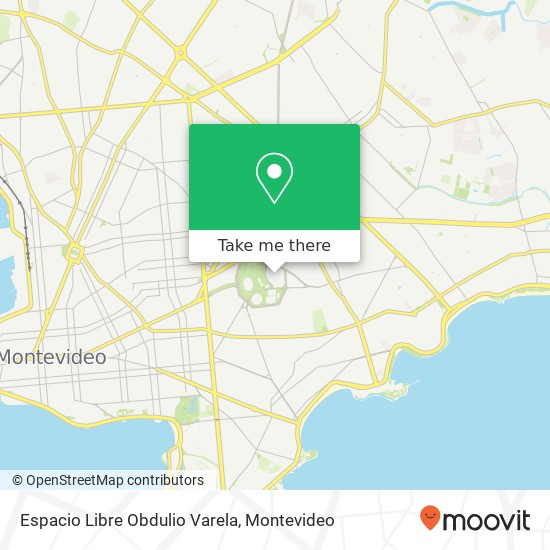 Espacio Libre Obdulio Varela map