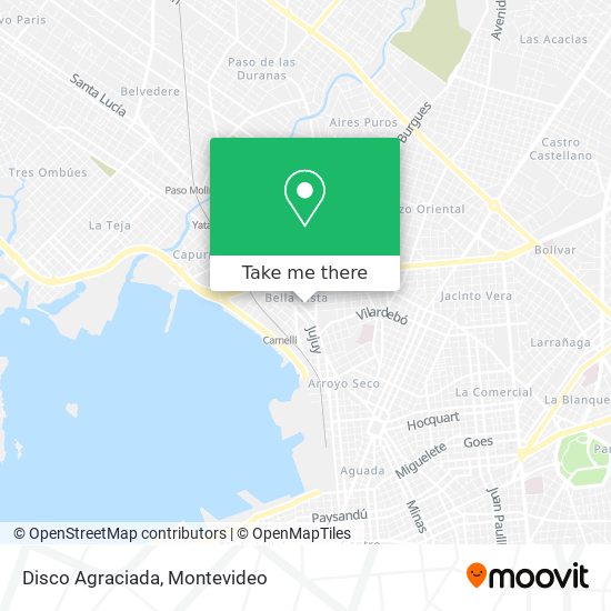 Disco Agraciada map