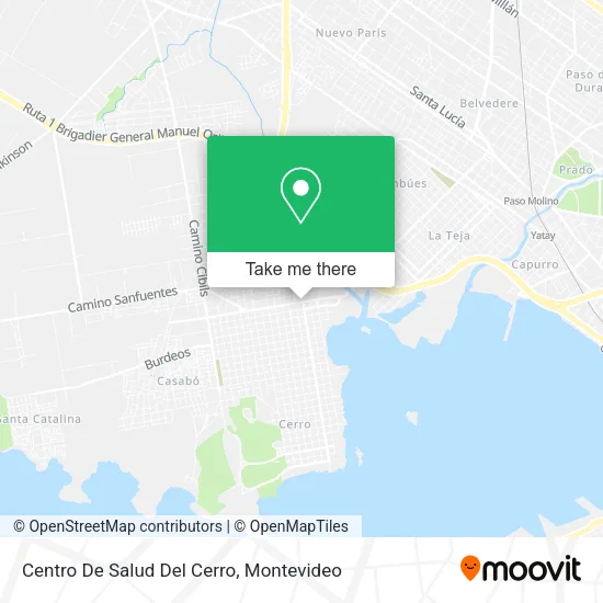 Mapa de Centro De Salud Del Cerro