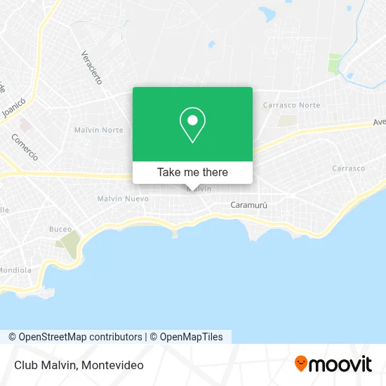 Club Malvin map