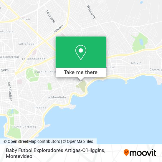 Baby Futbol Exploradores Artigas-O´Higgins map