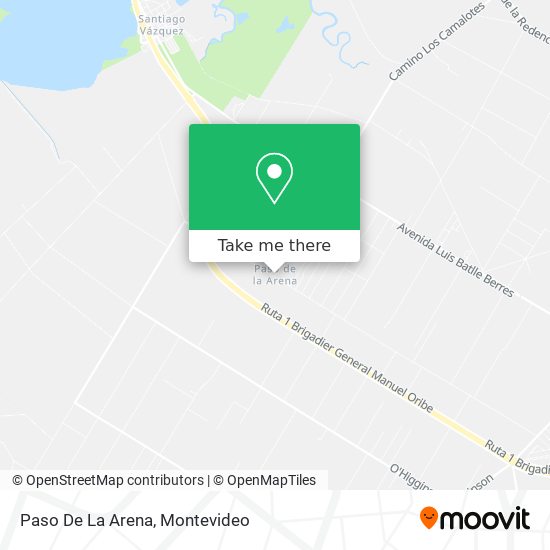 Paso De La Arena map