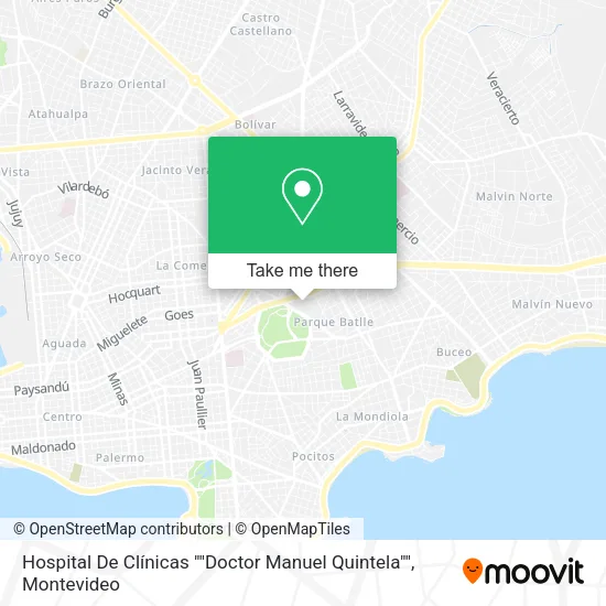 Hospital De Clínicas ""Doctor Manuel Quintela"" map