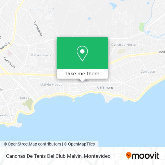Canchas De Tenis Del Club Malvin map