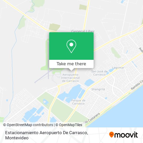 Estacionamiento Aeropuerto De Carrasco map