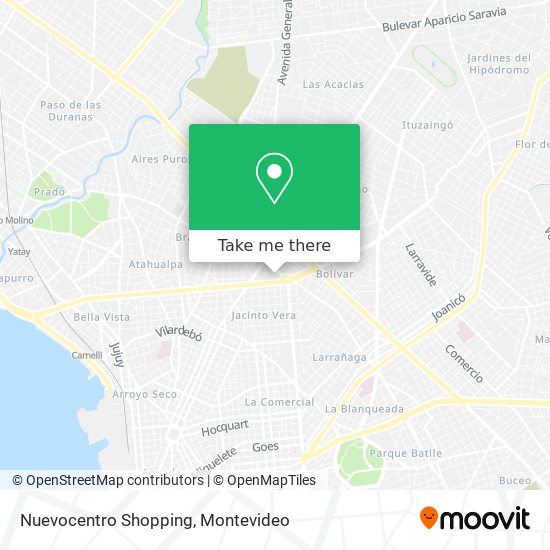 Nuevocentro Shopping map