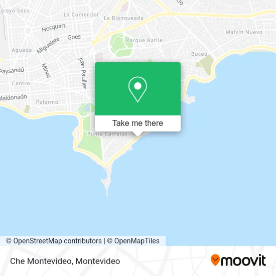Che Montevideo map