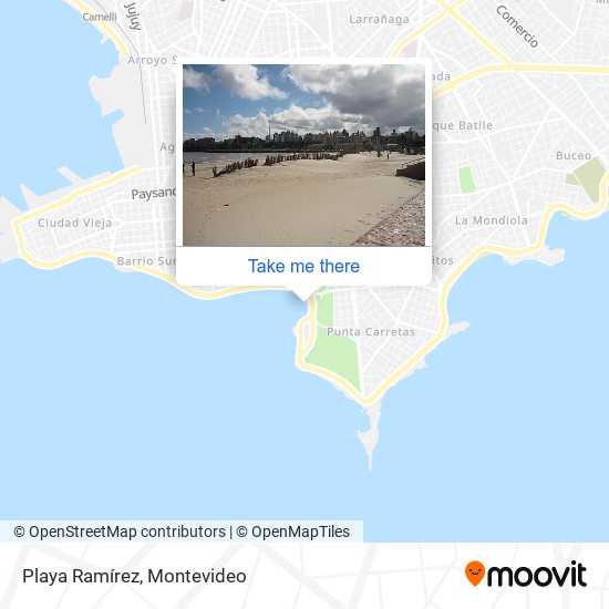 Playa Ramírez map