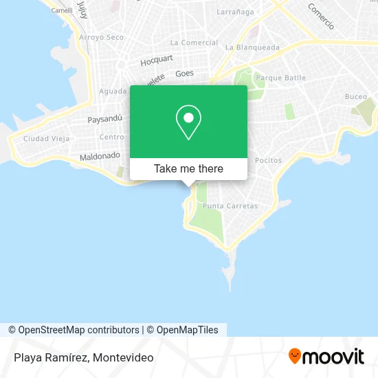 Playa Ramírez map