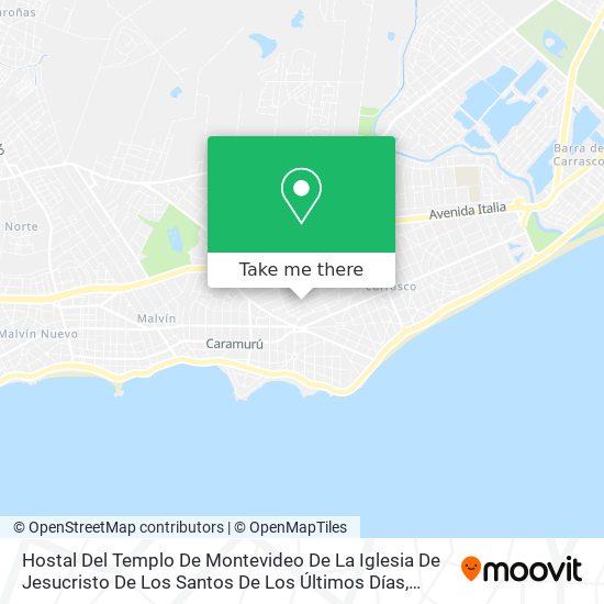 Hostal Del Templo De Montevideo De La Iglesia De Jesucristo De Los Santos De Los Últimos Días map