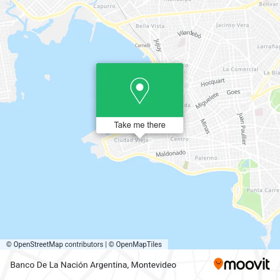 Mapa de Banco De La Nación Argentina