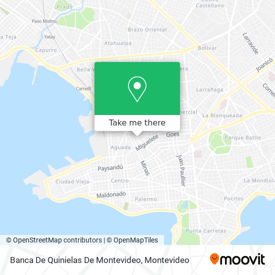 Banca De Quinielas De Montevideo map