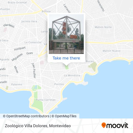 Zoológico Villa Dolores map