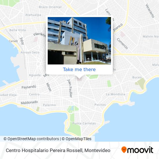 Centro Hospitalario Pereira Rossell map