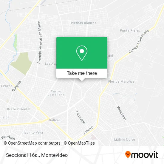 Mapa de Seccional 16a.