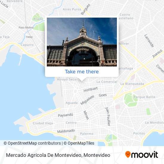 Mercado Agrícola De Montevideo map