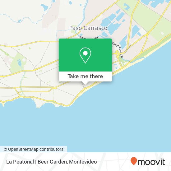 La Peatonal | Beer Garden map