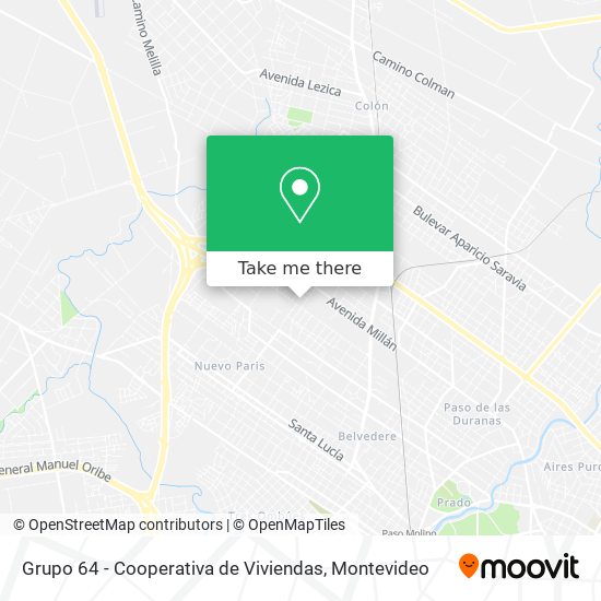 Grupo 64 - Cooperativa de Viviendas map