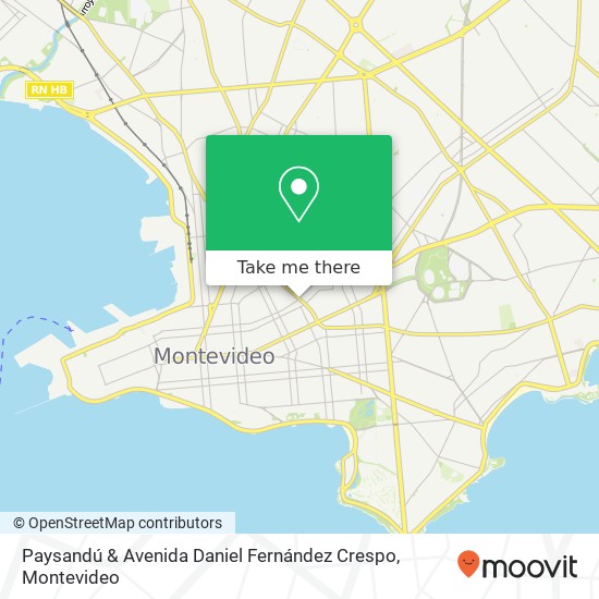 Paysandú & Avenida Daniel Fernández Crespo map