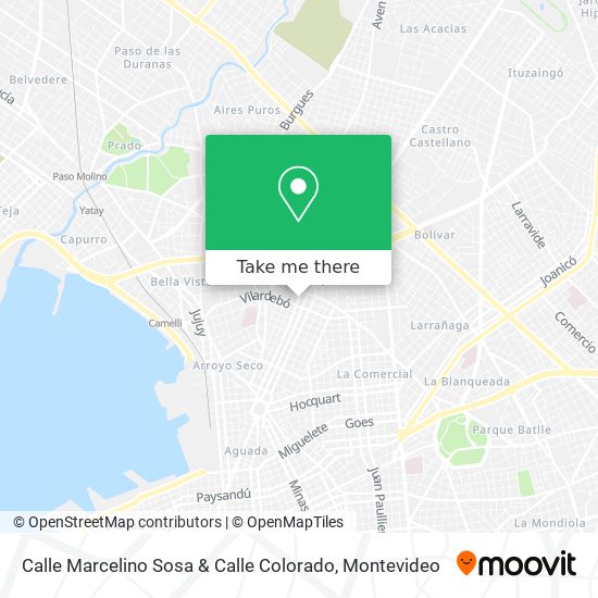 Calle Marcelino Sosa & Calle Colorado map