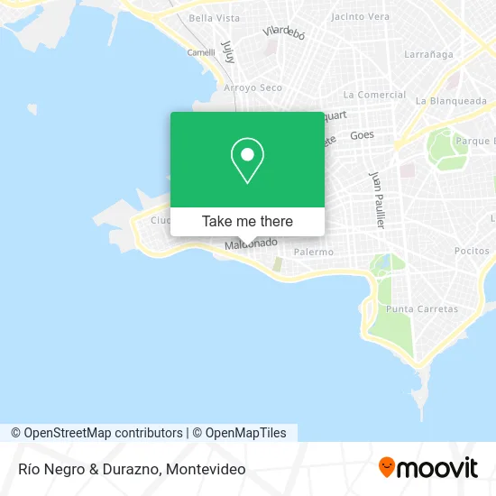 Río Negro & Durazno map