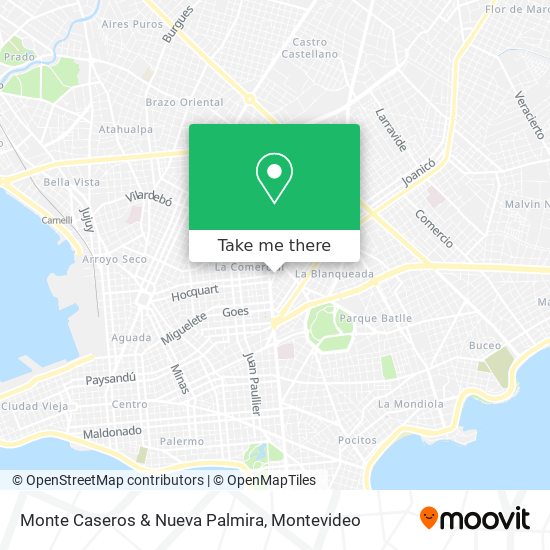 Monte Caseros & Nueva Palmira map