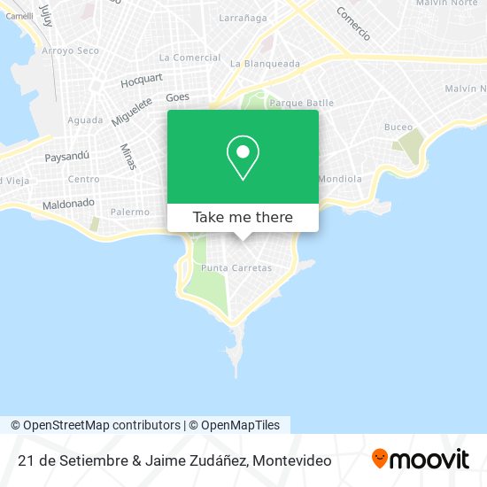 21 de Setiembre & Jaime Zudáñez map