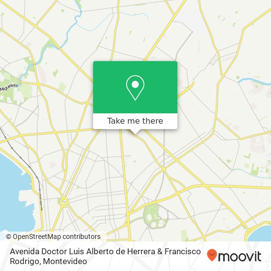 Avenida Doctor Luis Alberto de Herrera & Francisco Rodrigo map