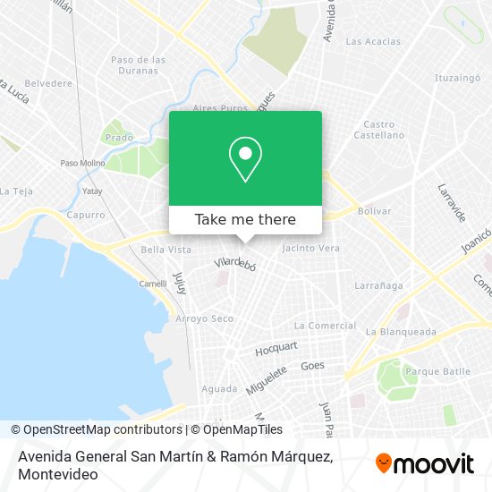 Avenida General San Martín & Ramón Márquez map